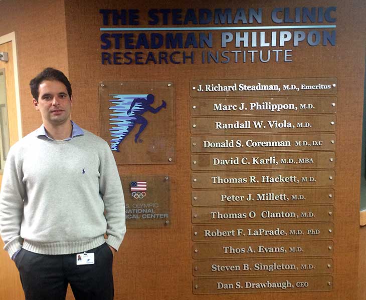 Dr Rodrigo Calil visitou The Steadman Clinic no Colorado